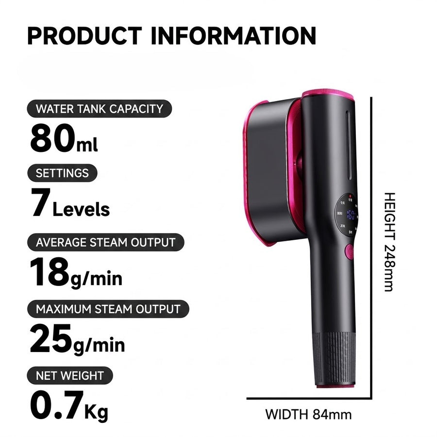 Press & Go Portable Handheld Garment Steamer Iron