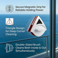 Double Side Magnetic Window Cleaner Brush Tool - Image 2