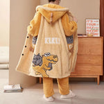 Plush Dinosaur Hooded Pajama Suit