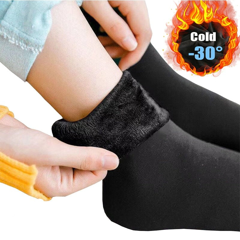 Thermal Touch Winter Warm Solid Thick Socks - Image 6