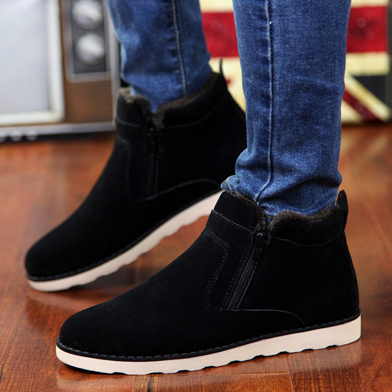 Winter Ankle Fur Warm Boots for Men