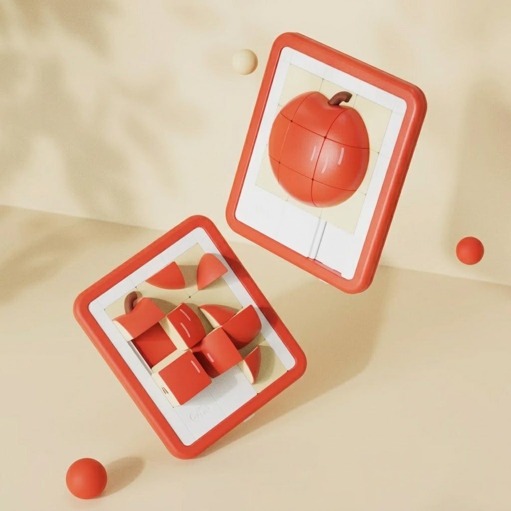 Apple Sliding Block Logic Puzzle Toy - Image 2
