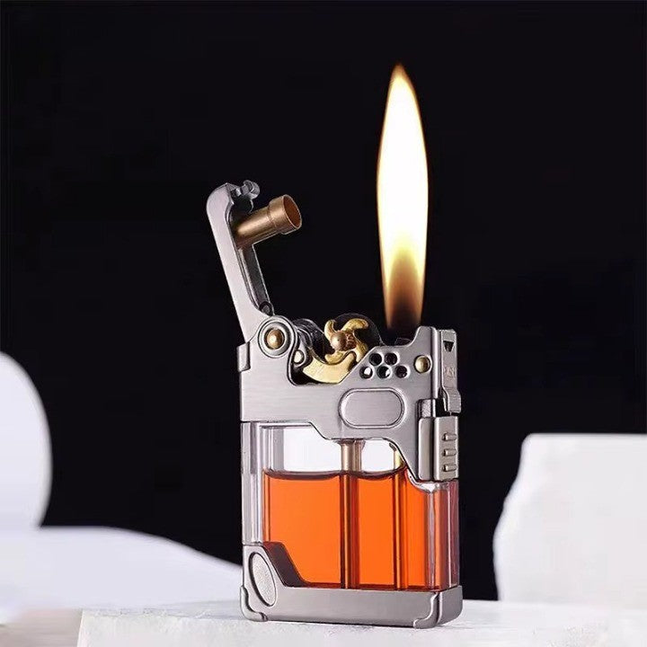 Clear Tank Metal Kerosene Lighter - Image 0