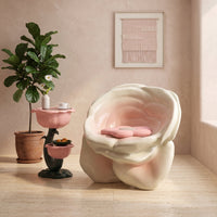 Artistic Rose Shape Accent Sculptural Chair - Image 2