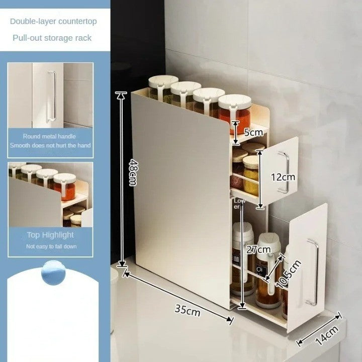 Space-Saving Kitchen Storage Organizer Cabinet - Image 6