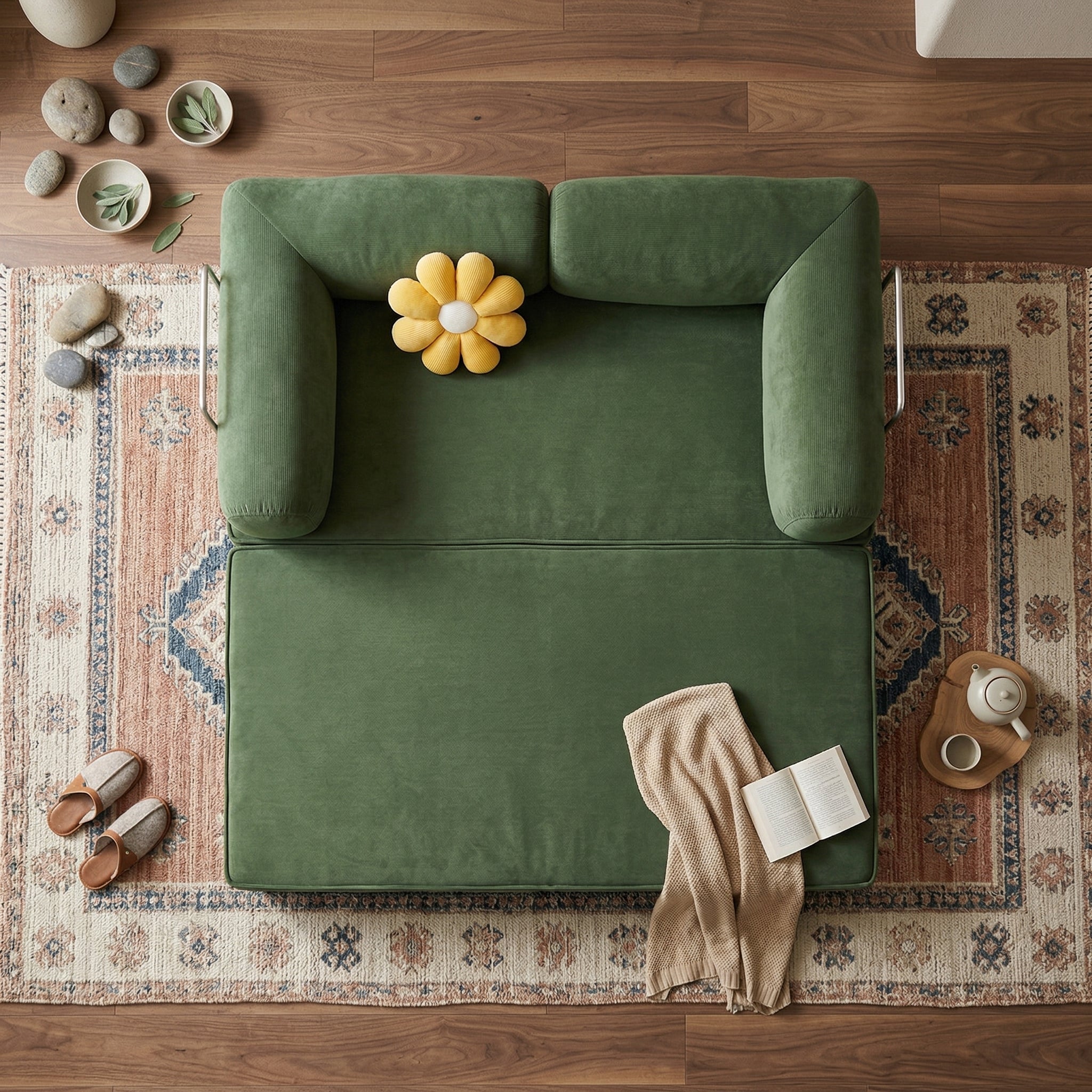 Tatamo Convertible Minimalist Floor Sofa Bed - Image 4