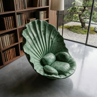 Sea Shell Velvet Accent Lounge Chair - Image 1