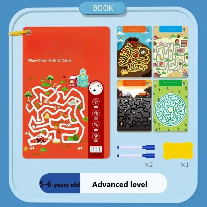 Kids Magical Reusable Maze Training Activity Book - Image 7