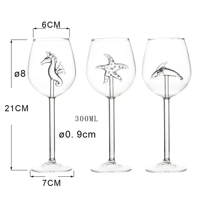 Sea Animals Dolphin Seahorse Starfish Glasses