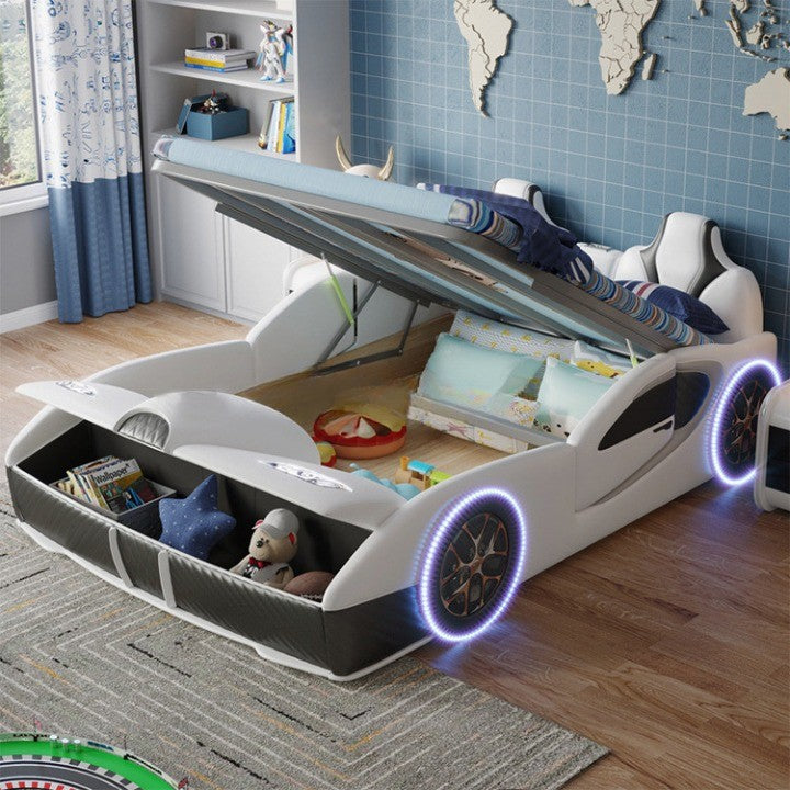 Rocket Ride Racing Style Futuristic Car Kids Bed - Image 6