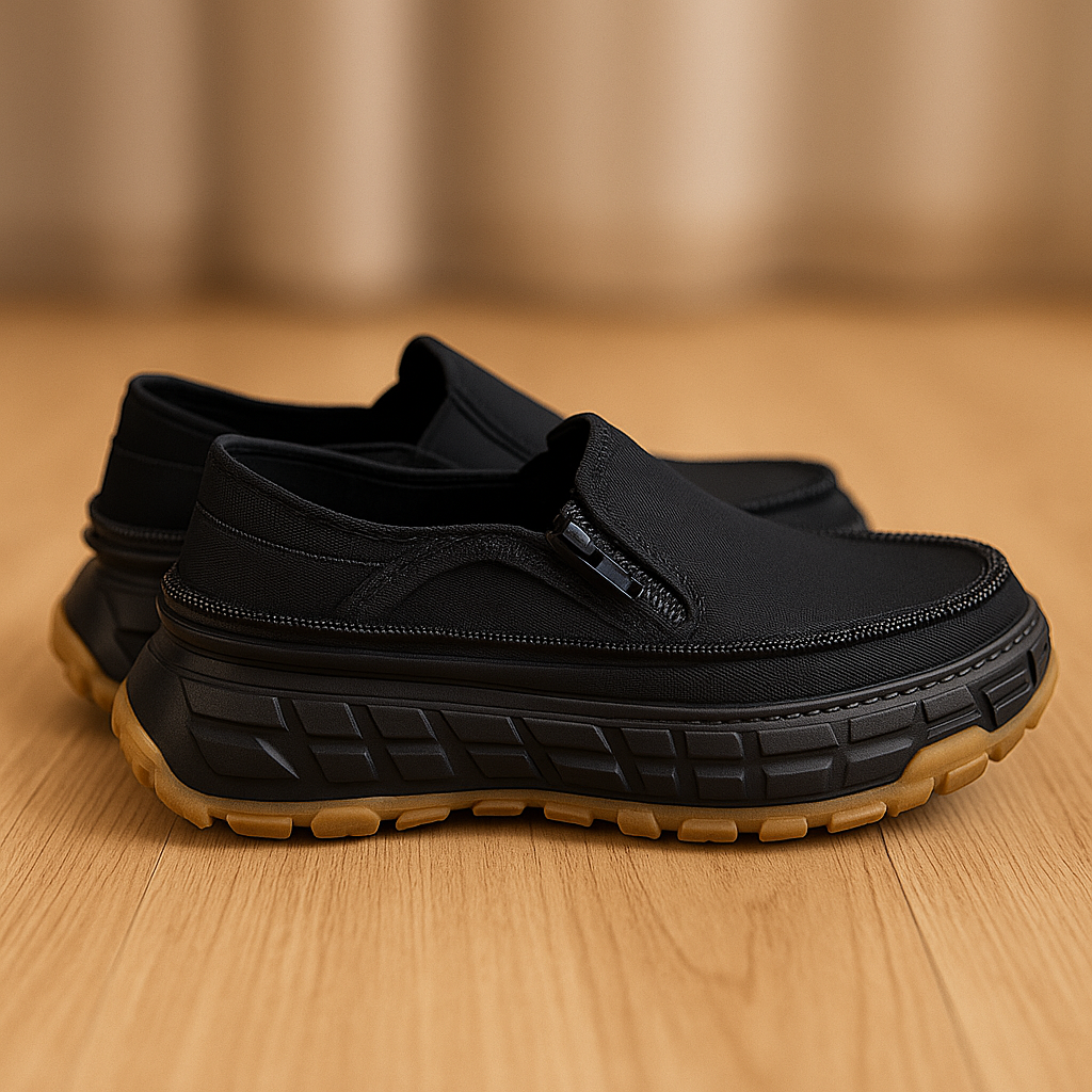 Everyday Walk Built-In Zipper Comfort Shoes - Image 0