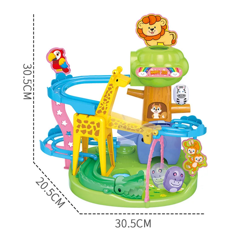 Educational Endless Adventure Sliding Track Toy Zoo