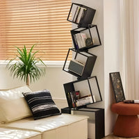 Irregular Art Iron Corner Display Bookshelf - Image 4
