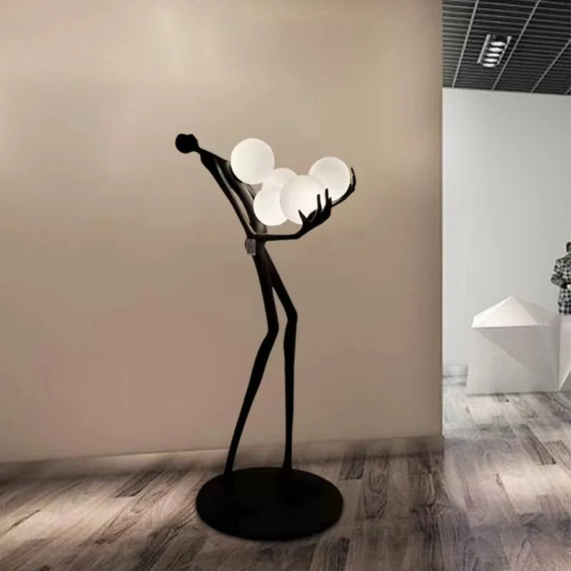 Modern Art Humanoid Sculpture Floor Lamp - Image 4