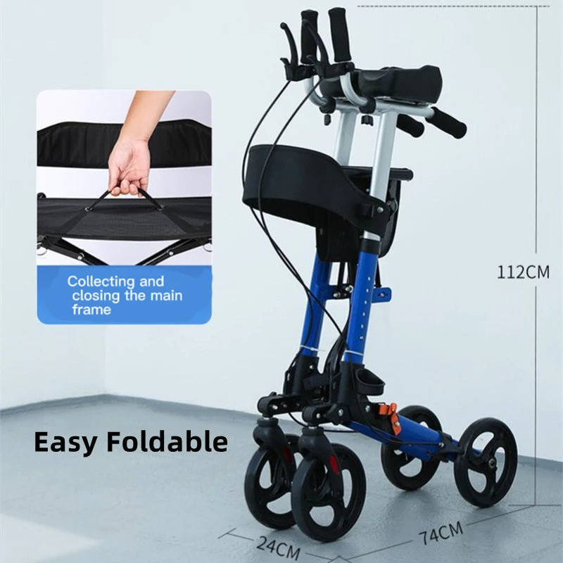 Elderly Rehabilitation Walking Assist Folding Walker - Image 6
