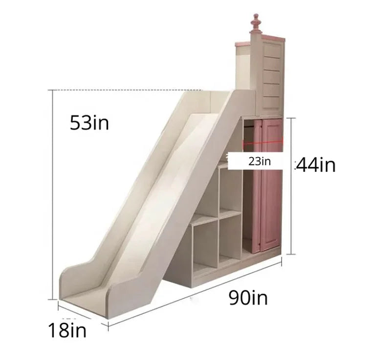 Fairy Tale Princess Castle Kids Bunk Bed - Image 4