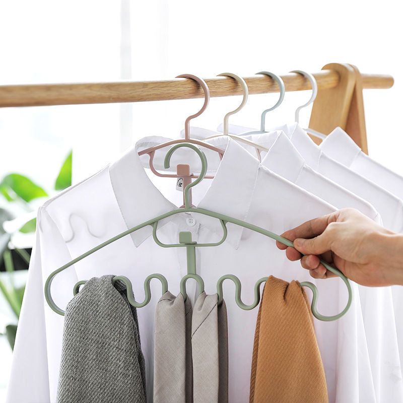 Japanese Space-Saving Wavy Cloth Hanger - Image 5