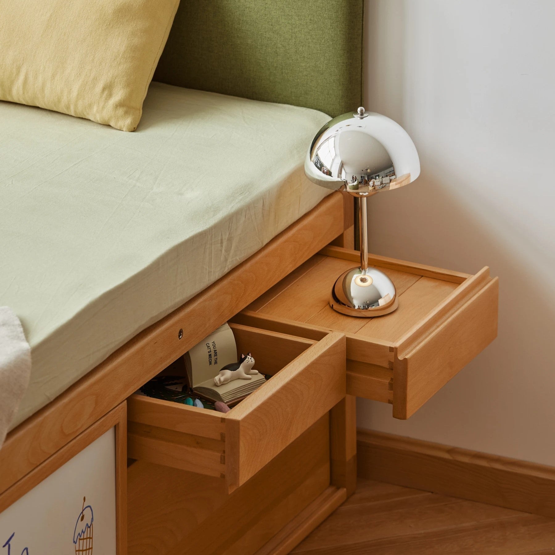 Cozy Corner Wooden Built-In Storage Children’s Bed - Image 5