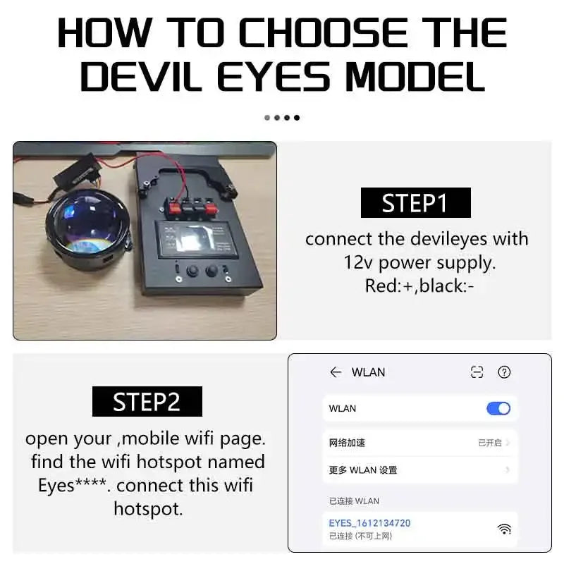 Aggressive Devil Eyes Car Headlight - Image 3