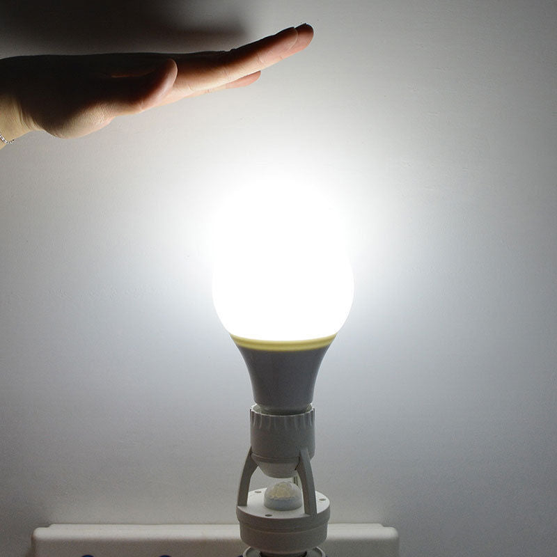 360 Rotating Motion Sensor Socket Switch Led Bulb Base - Image 1