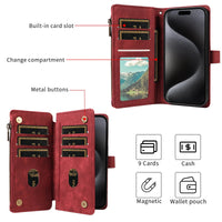 Wallet Leather Flip  Cases For iPhone Models - Image 4