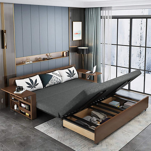 Desk Compact Multifunctional Wooden Minimalist Sofa Bed - Image 0