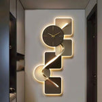 Modern Handcrafted Geometric LED Clock