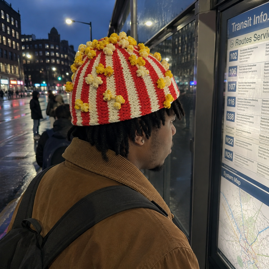 Movie Night Popcorn Bucket Hat