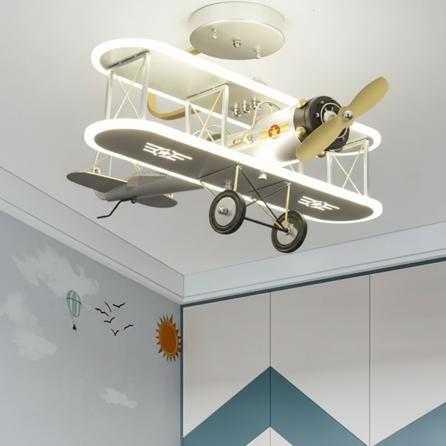 Vintage Plane Fun Bedroom Ceiling Lamp - Image 4