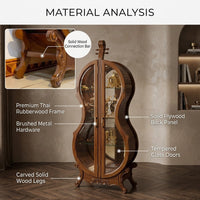 Violin Silhouette Curio Display Cabinet - Image 5