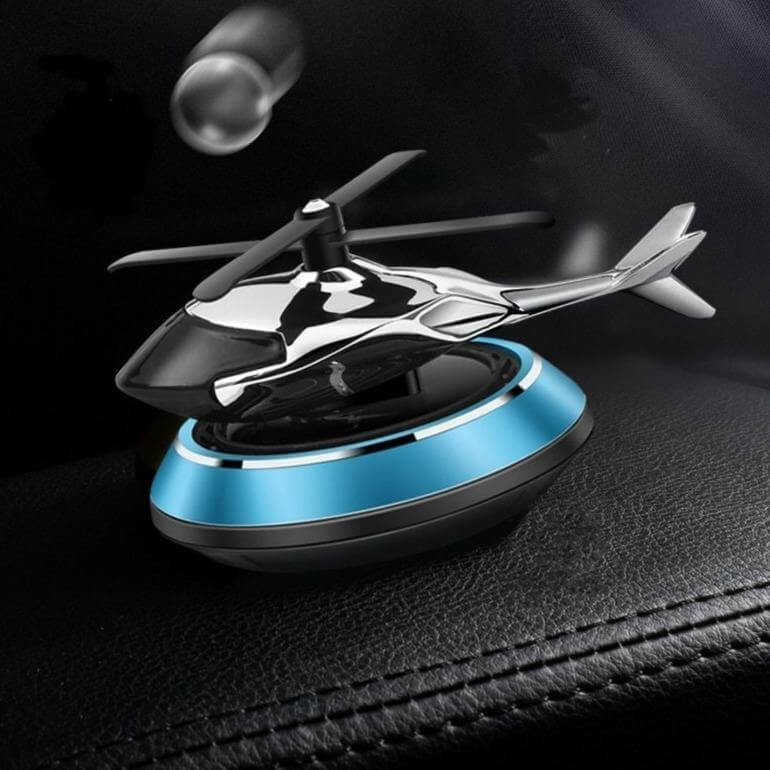 Solar Powered Rotating Helicopter Car Air Freshener - Image 13