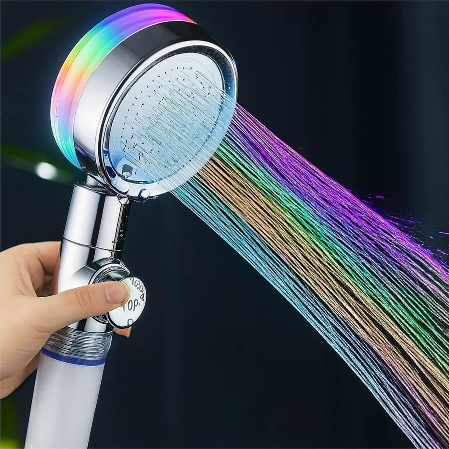 Hydro Colorful High-Pressure Rainfall Shower Head - Image 0