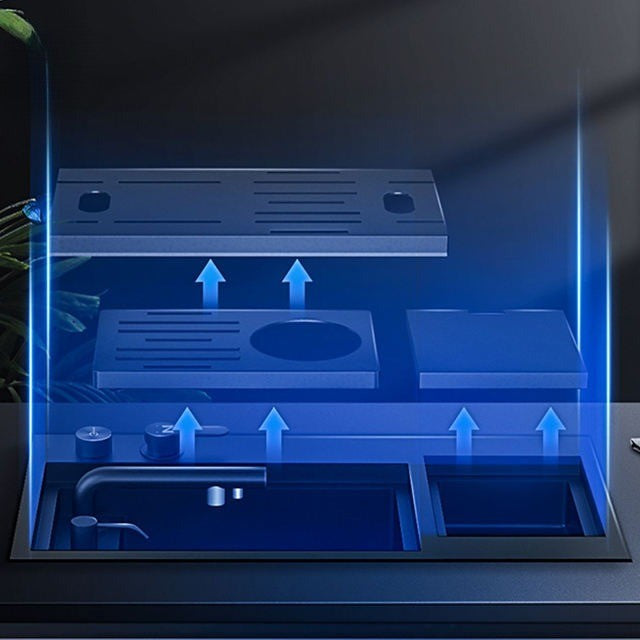 Modern Edge Stainless Steel Ultrasonic Sink - Image 2
