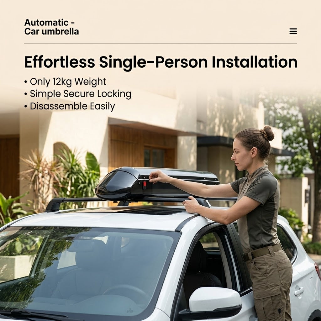 All-Weather Remote-Controlled Automatic Car UV Protection Umbrella - Image 5