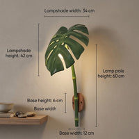 Tea Garden Outdoor Bionic Bamboo Wall Sconce Lamp - Image 4