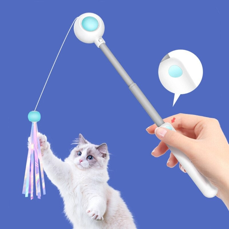 Interactive Cat Teaser Stick Toy