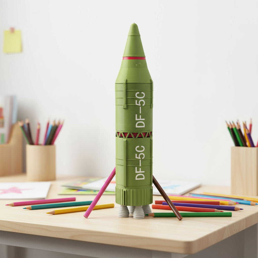Rocket Missile Shaped Pen Holder - Image 1
