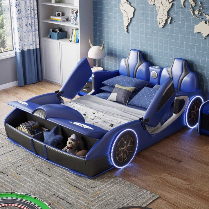 Rocket Ride Racing Style Futuristic Car Kids Bed - Image 2