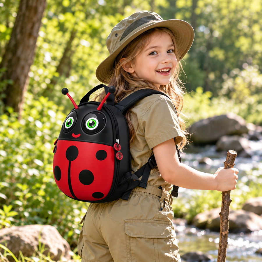 Zainetto per Bambini con Schermo LED a Forma di Coccinella