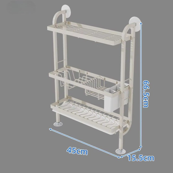 Shelf Sleek Space-Saving Multi-Tier Kitchen Storage Rack · Mavigadget