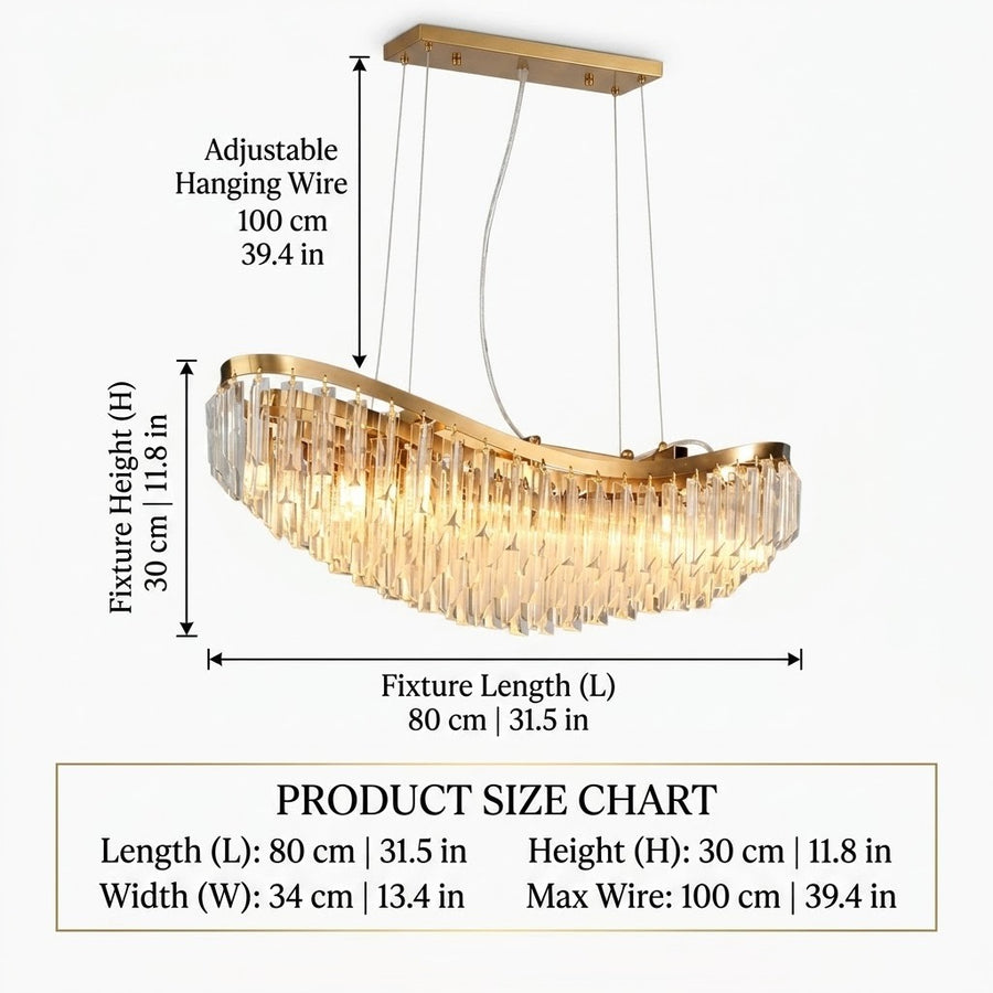 Dream Crystal Boat Modern Chandelier Lamp