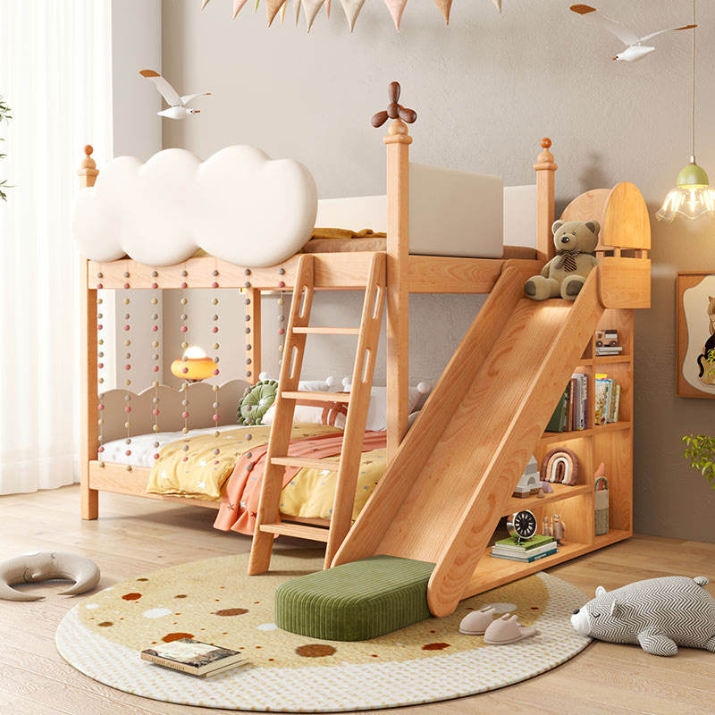 Cloud Castle Slide & Sleep Playhouse Kids Bed - Image 4