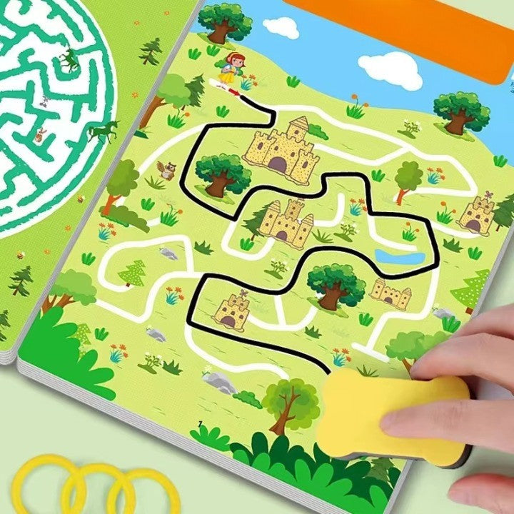 Kids Magical Reusable Maze Training Activity Book - Image 4