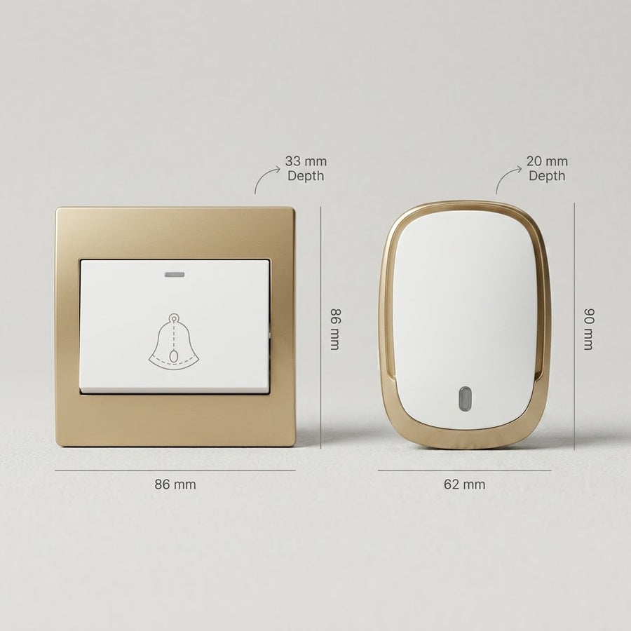 Waterproof Cordless Wireless Doorbell
