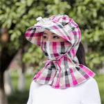 Anti-UV Dust Protect Long Wrap Hat with Fan