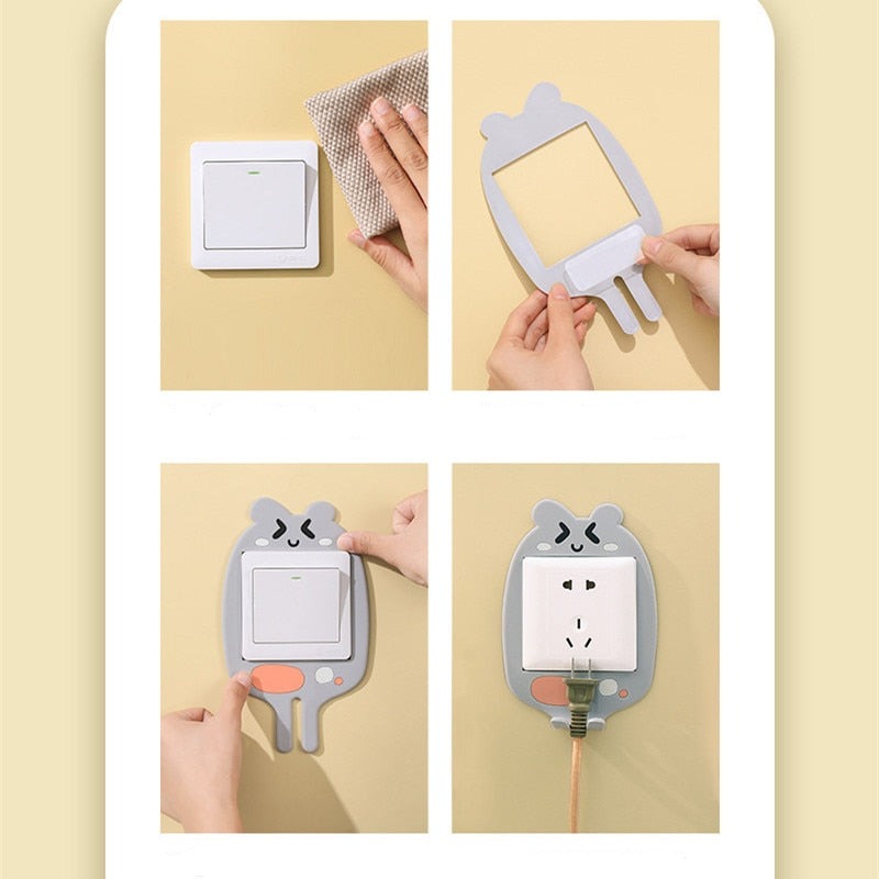 3D Luminous Cartoon Hook Outlet Sticker - Image 6