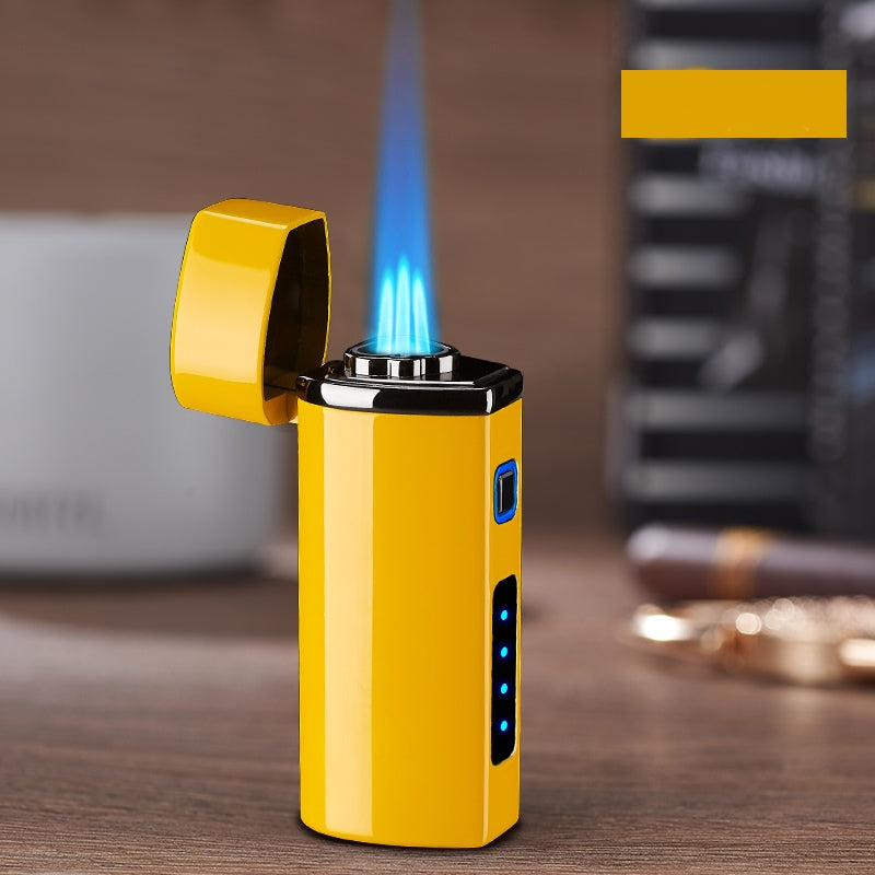 Triple Flame Windproof USB Charging Jet Lighter - Image 4