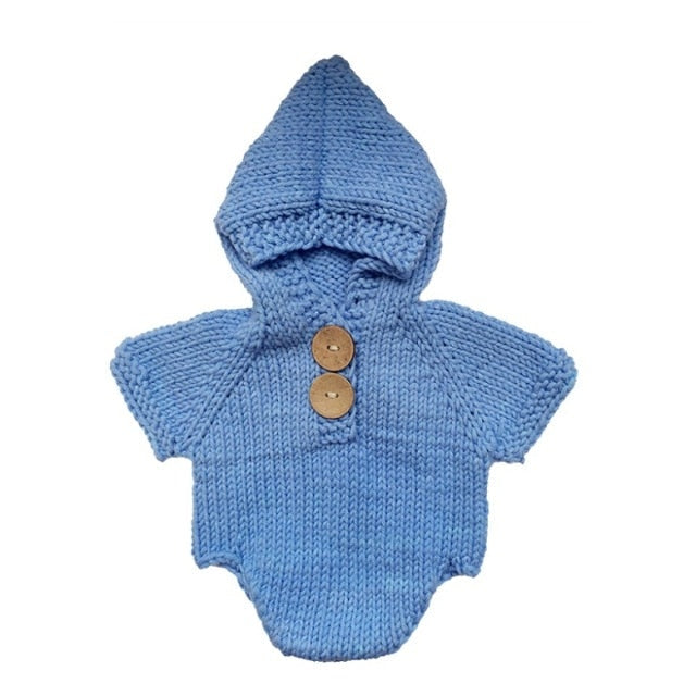 Newborn Baby Crochet Romper Knit Costume - Image 9
