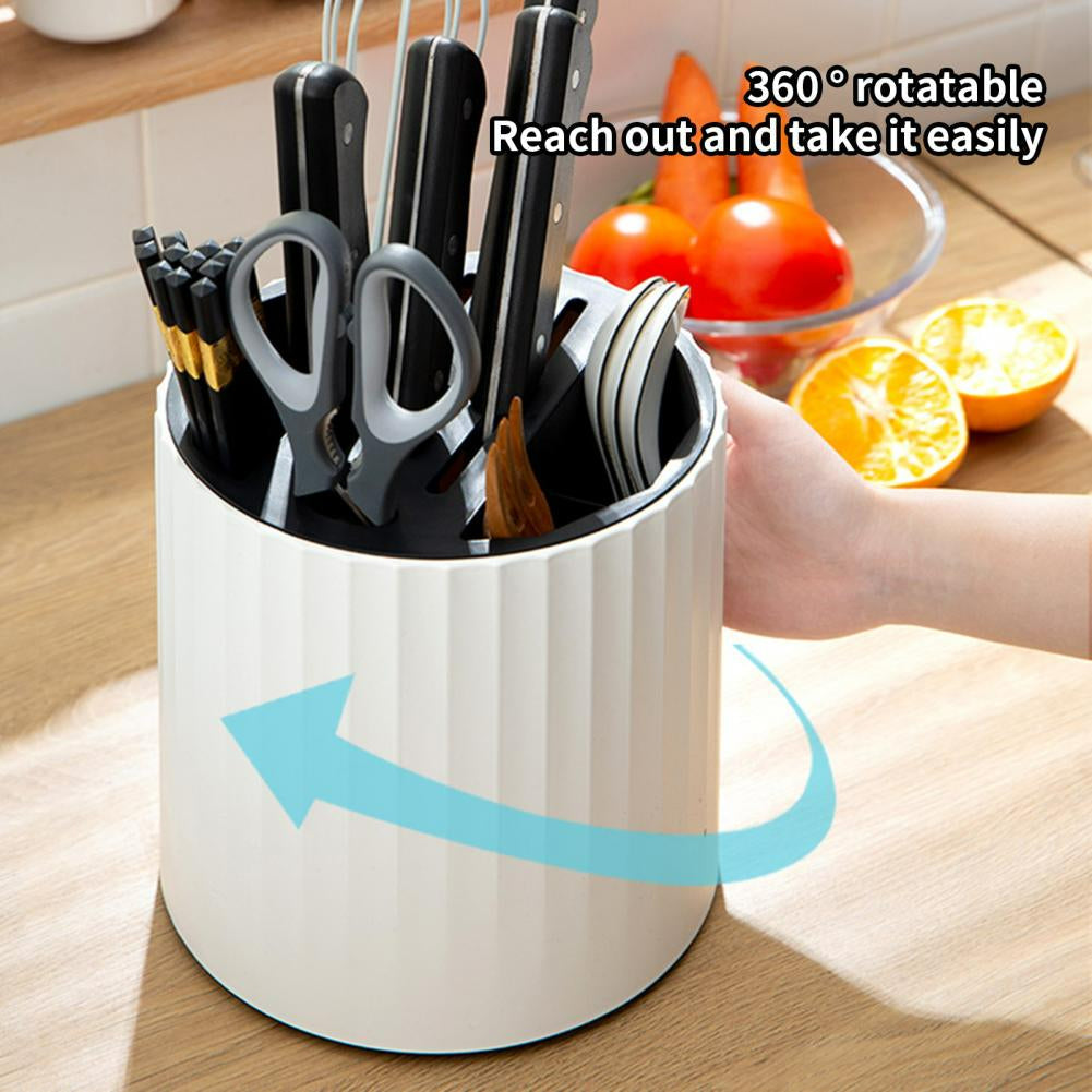 Easy Storage Cylinder Kitchen Silverware Holder