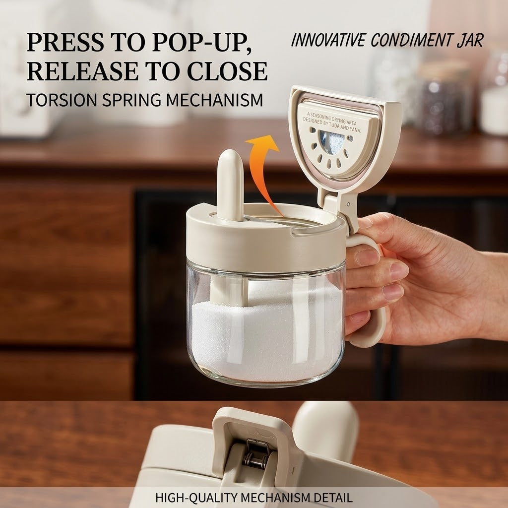 Zero Drip Airtight Smart Measuring Seasoning Jar - Image 5